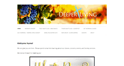 Desktop Screenshot of deeperliving.info